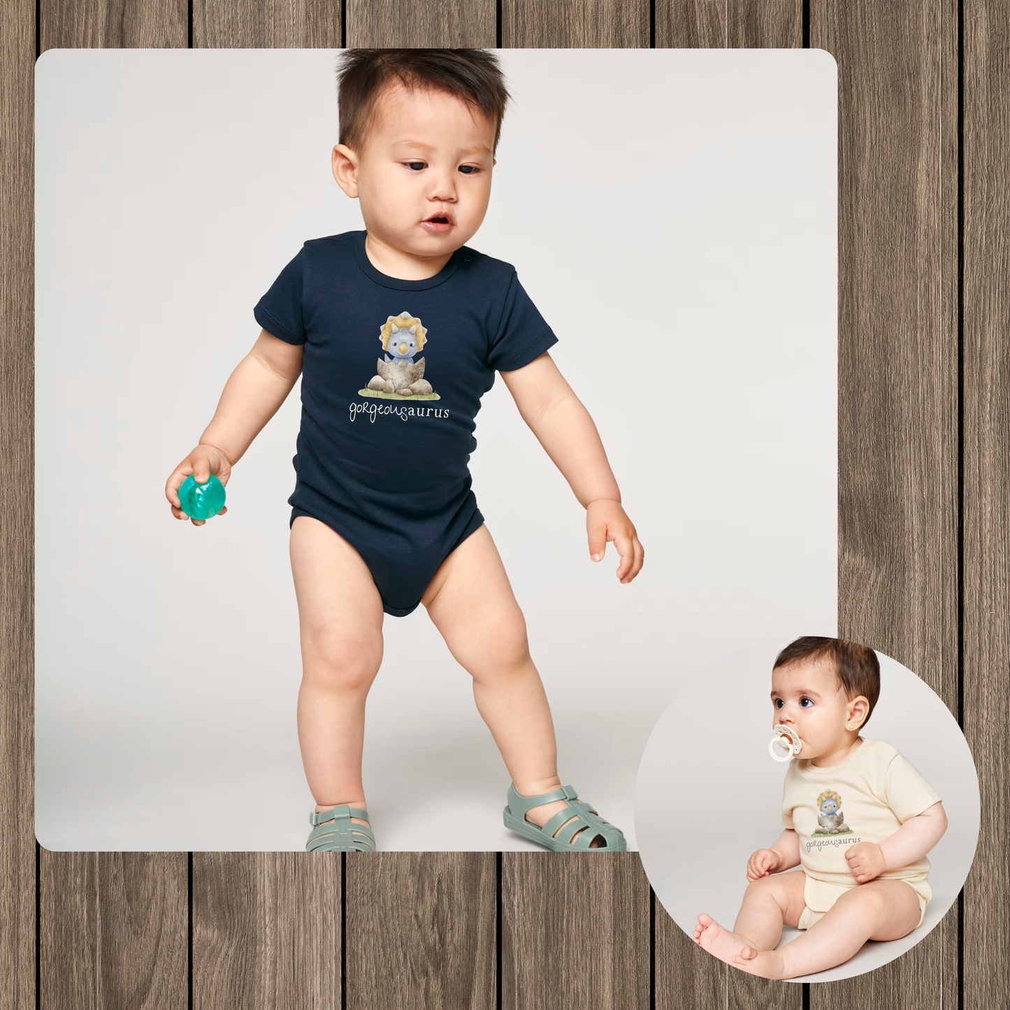 Gorgeousaurus Baby Bodysuit