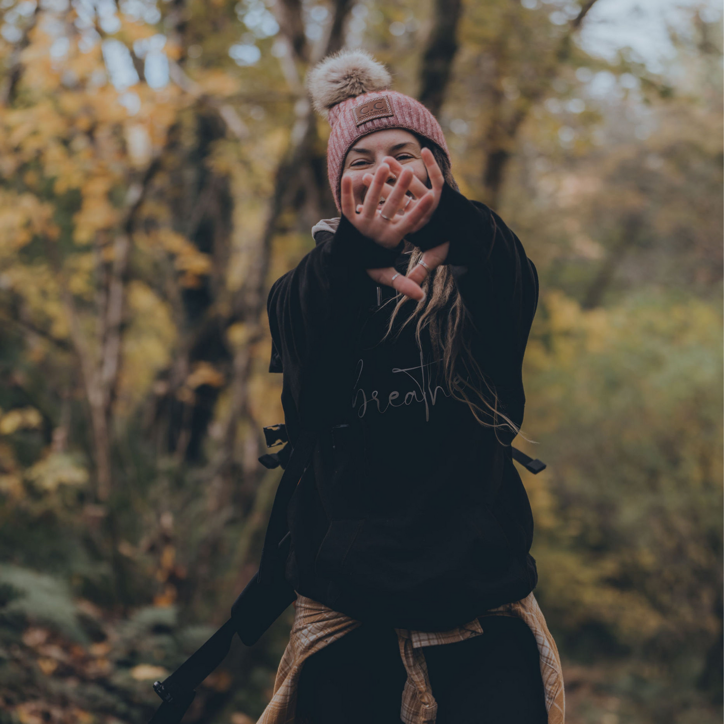 Herbs Cross Neck Hoodie