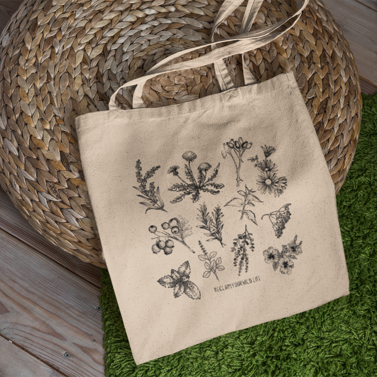 Herb Organic Cotton Tote