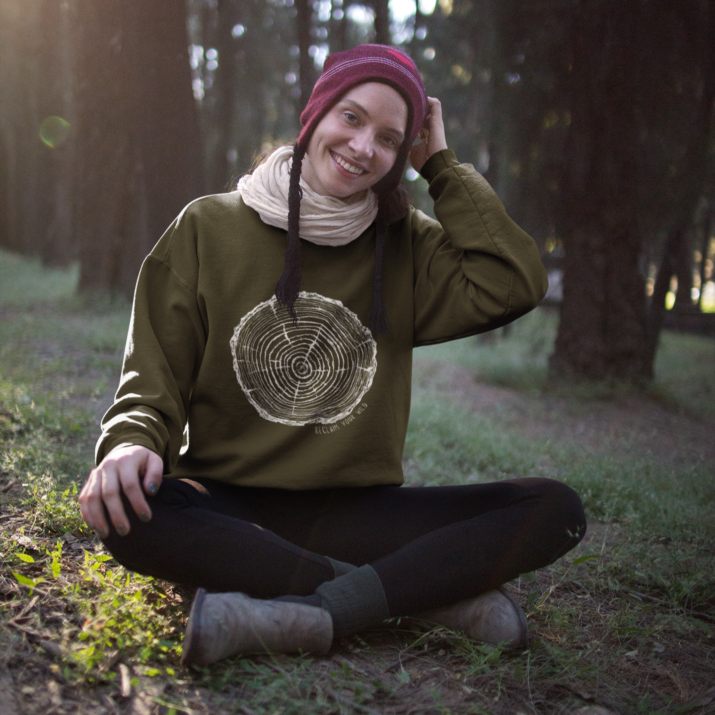 Tree Rings Unisex Sweater