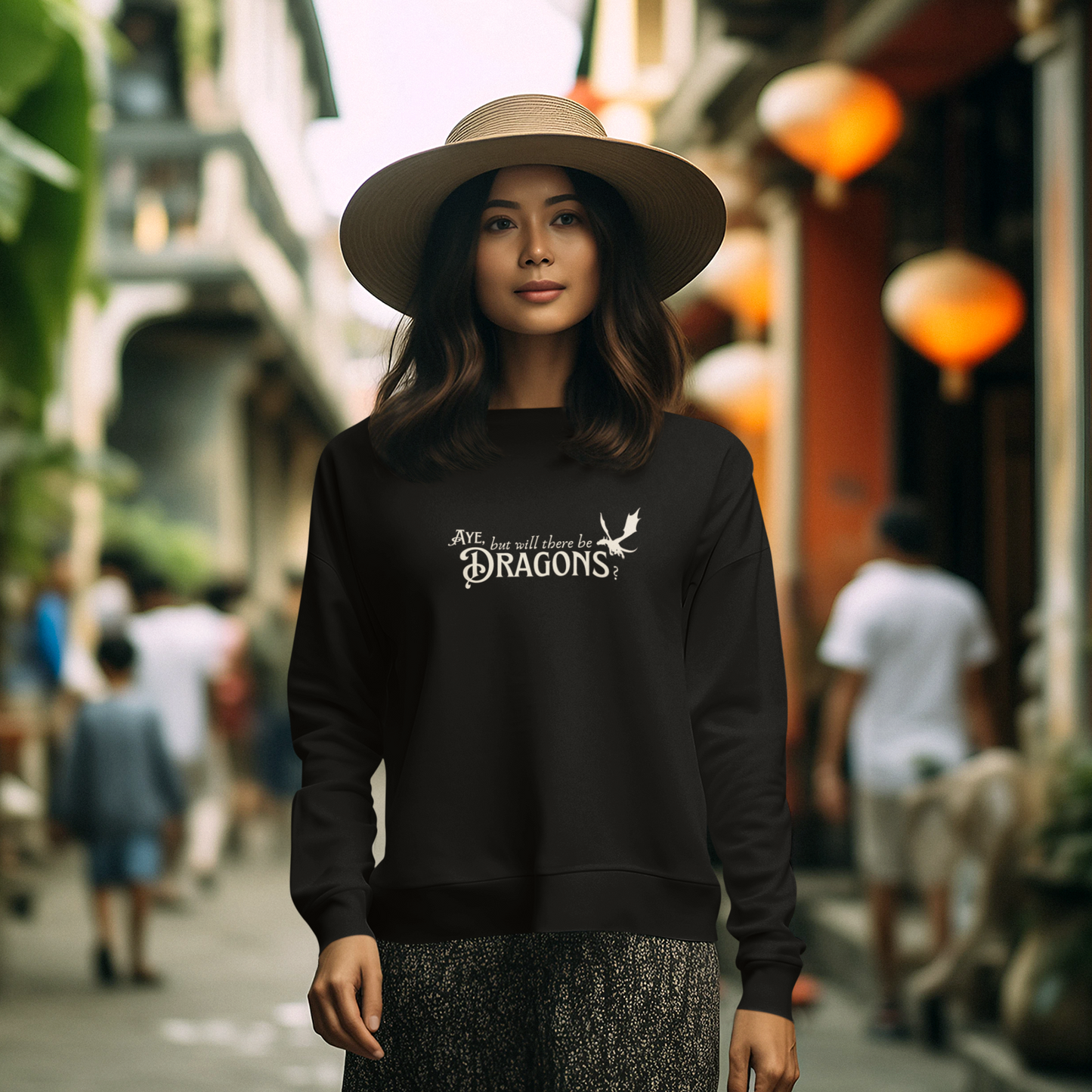 Are There Dragons Unisex Sweater