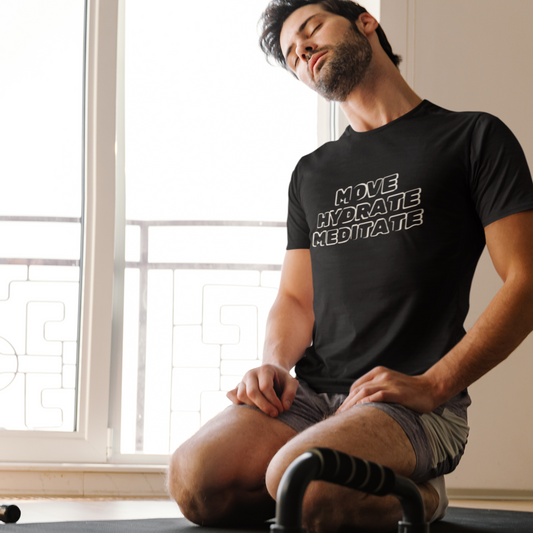 Move, Hydrate, Meditate Unisex T