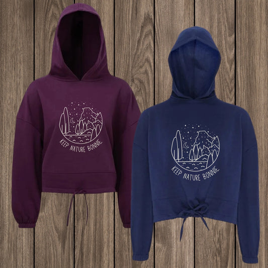Keep Nature Bonnie Oversized Cropped Hoodie